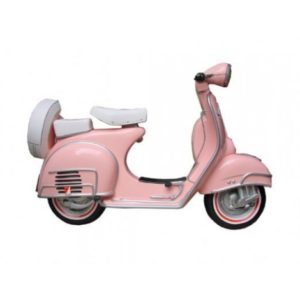 MOTO SCOOTER PARED ROSA